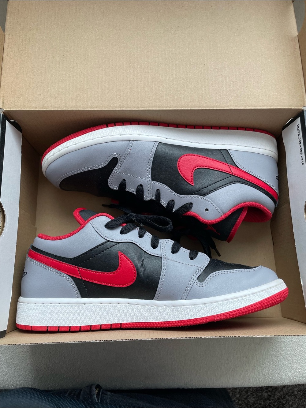 Air Jordan 1 Low 'Cement Fire Red'